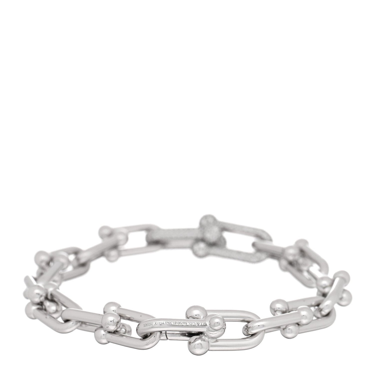 18K White Gold Diamond Medium HardWear Link Bracelet