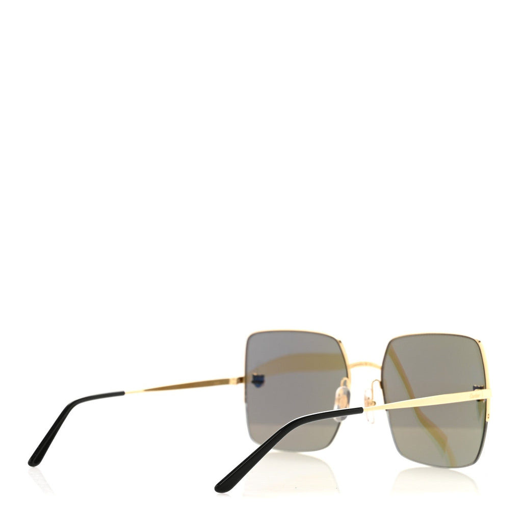Panthere De Cartier Sunglasses CT0121S  Gold