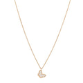 18K Yellow Gold Mother of Pearl Sweet Alhambra Butterfly Pendant Necklace
