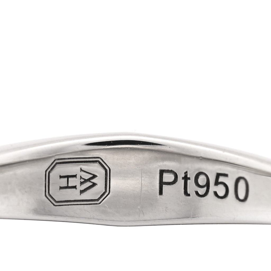Platinum Diamond Pave Wave Band Ring 47 4