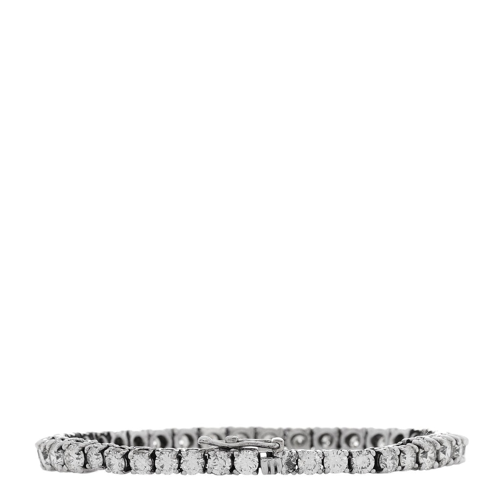 14K White Gold Diamond 7.42ctw Tennis Bracelet