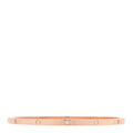 18K Pink Gold 6 Diamond Small LOVE Bracelet 20