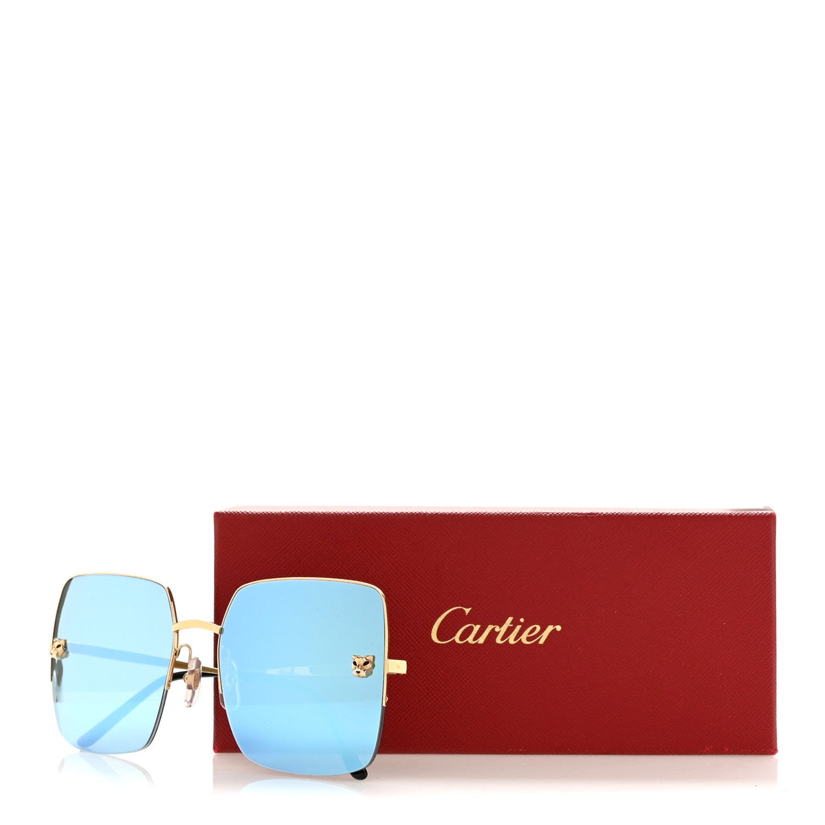 Panthere De Cartier Sunglasses CT0121S  Gold