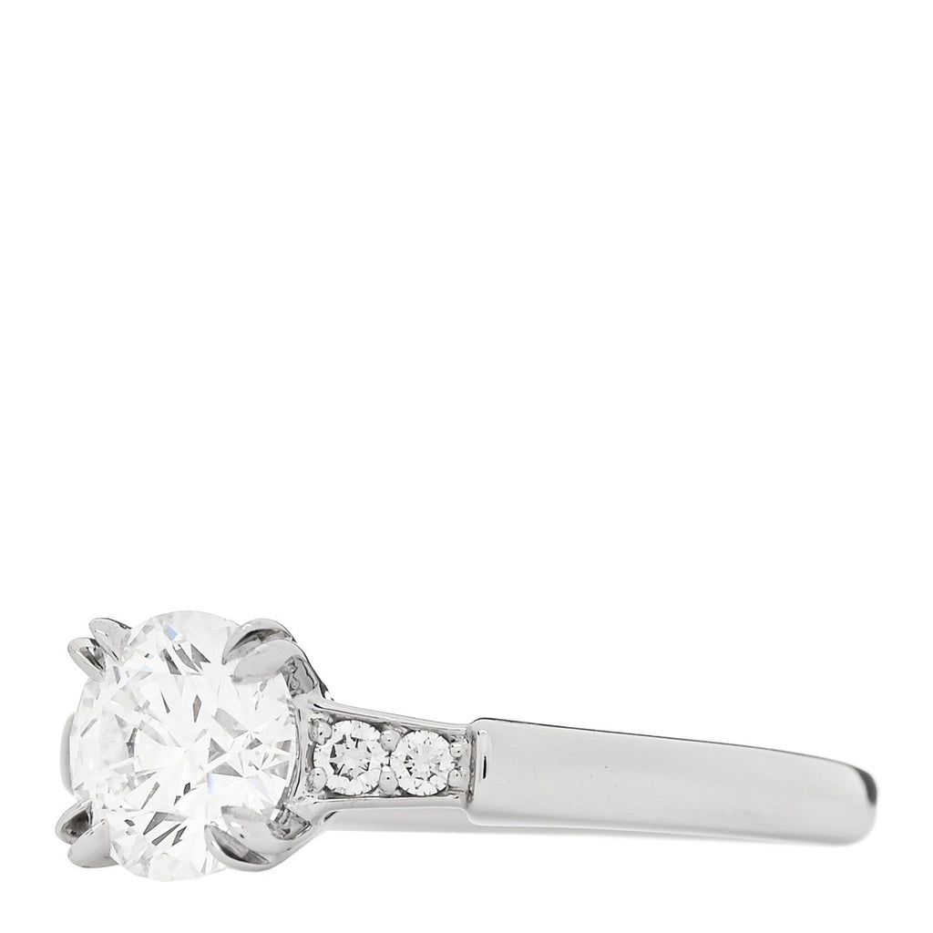 Platinum Diamond .91ct Round Brilliant Cut Engagement Ring 47 4
