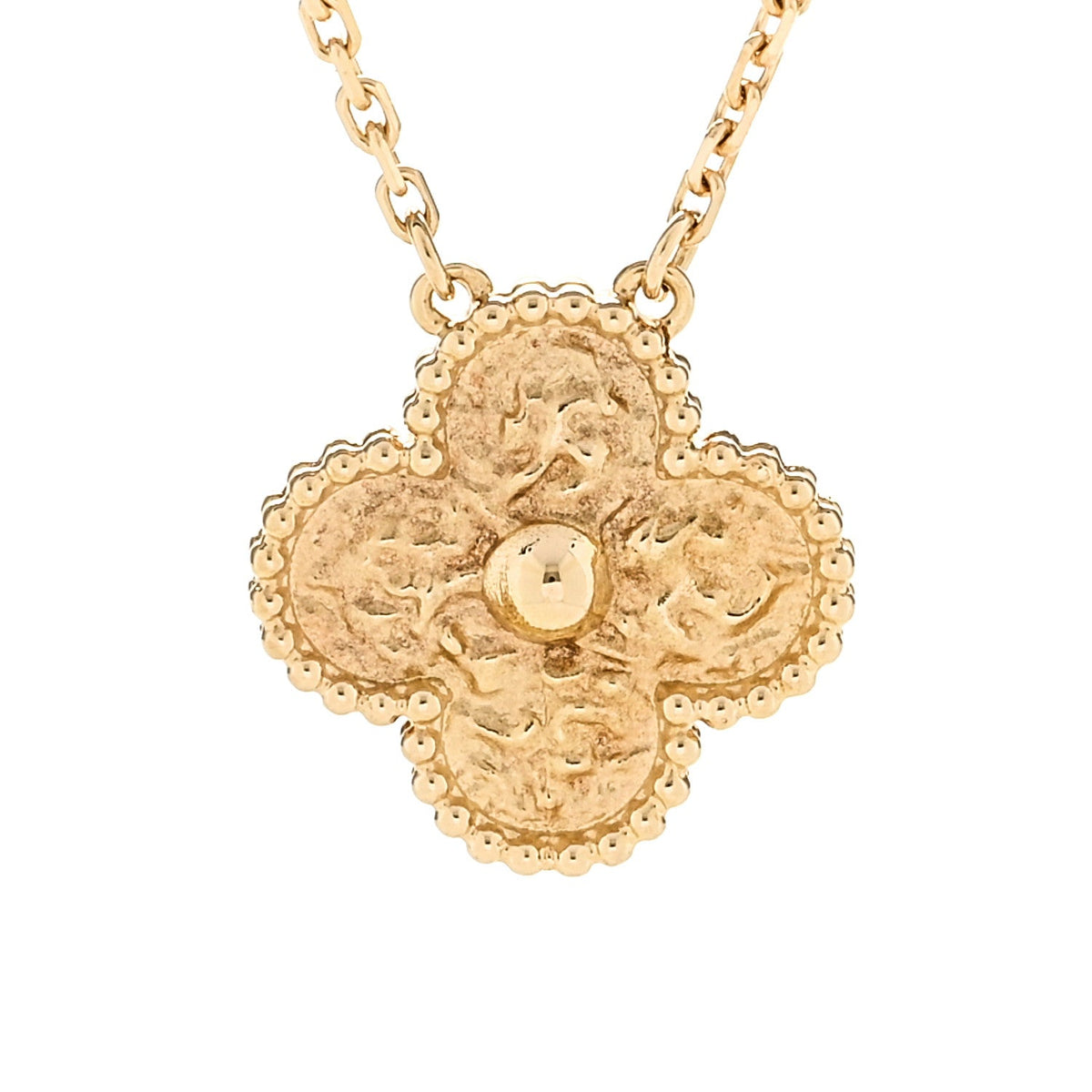 18K Yellow Gold Vintage Alhambra Pendant Necklace
