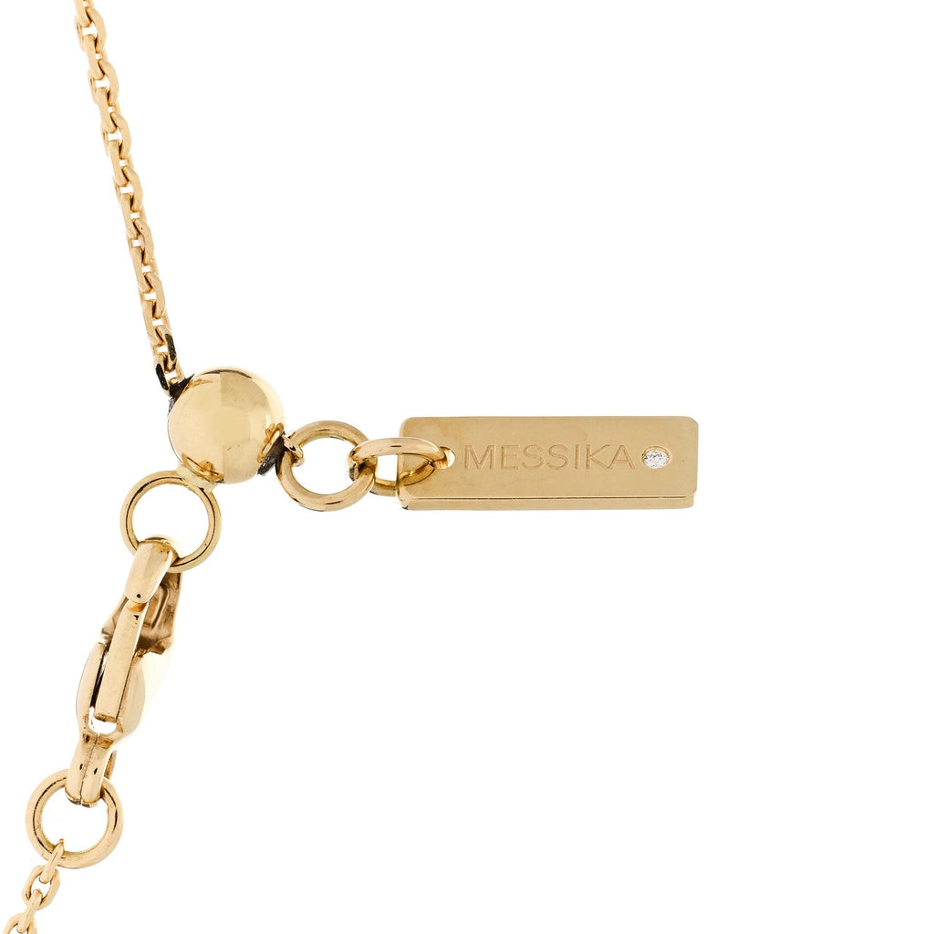 18K Yellow Gold Diamond LM Move Uno Pave Pendant Necklace