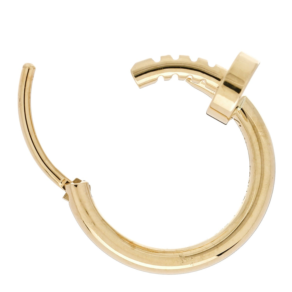 18K Yellow Gold Juste Un Clou Single Hoop Earring