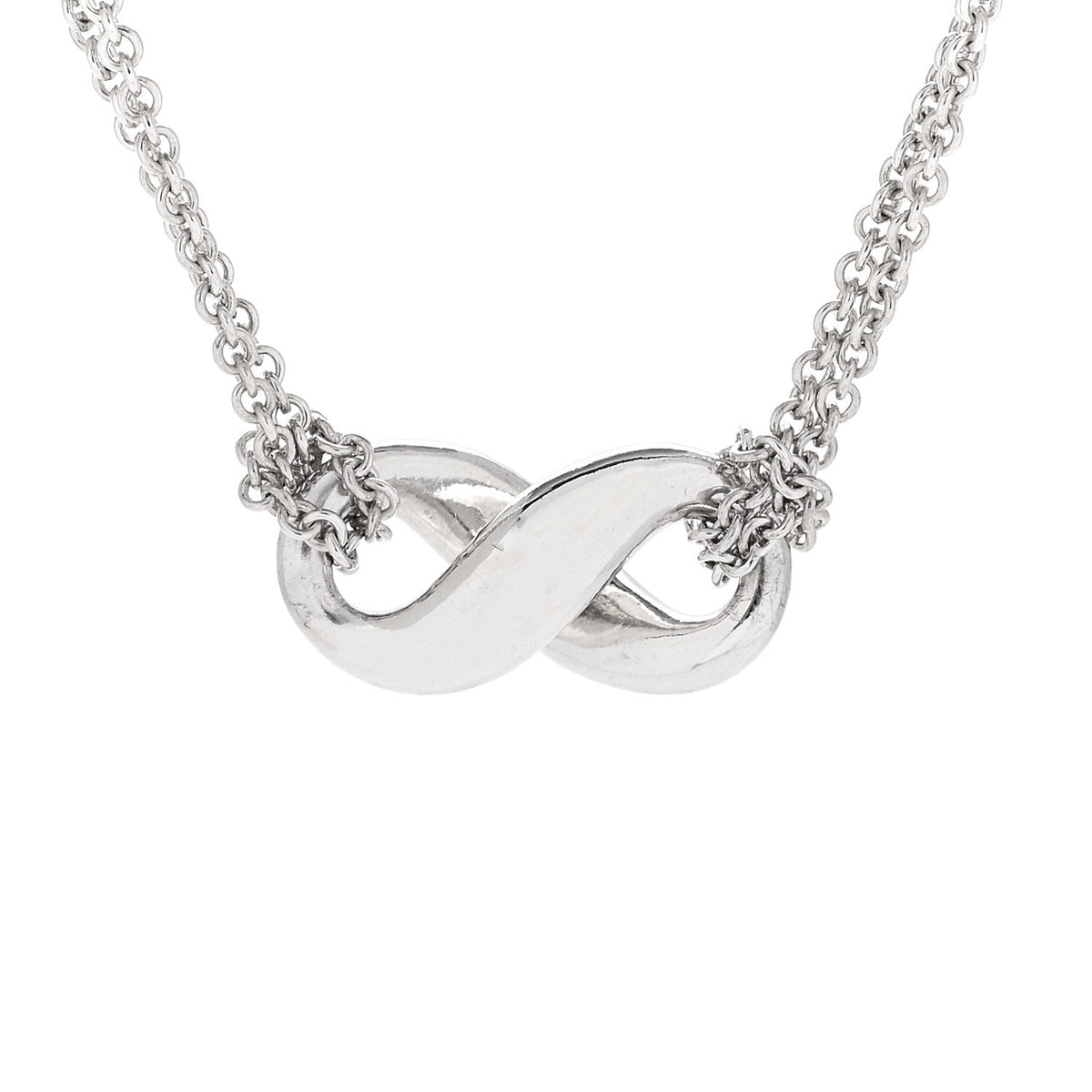 Sterling Silver Figure 8 Pendant Necklace