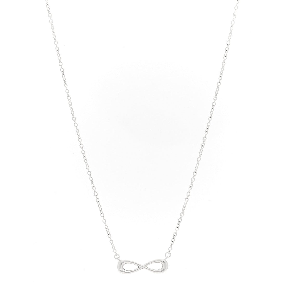 Sterling Silver Mini Infinity Pendant Necklace