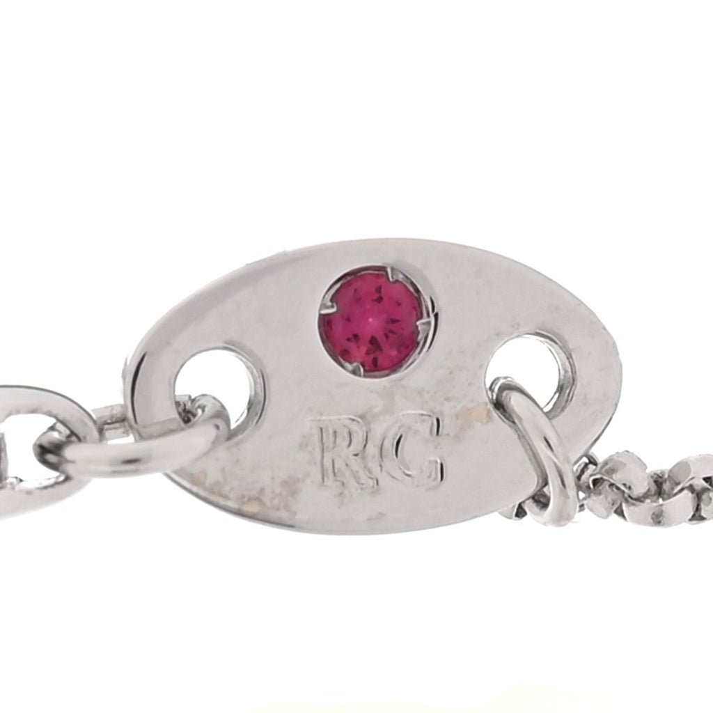 18K White Gold Diamond Verona by the Inch Bracelet