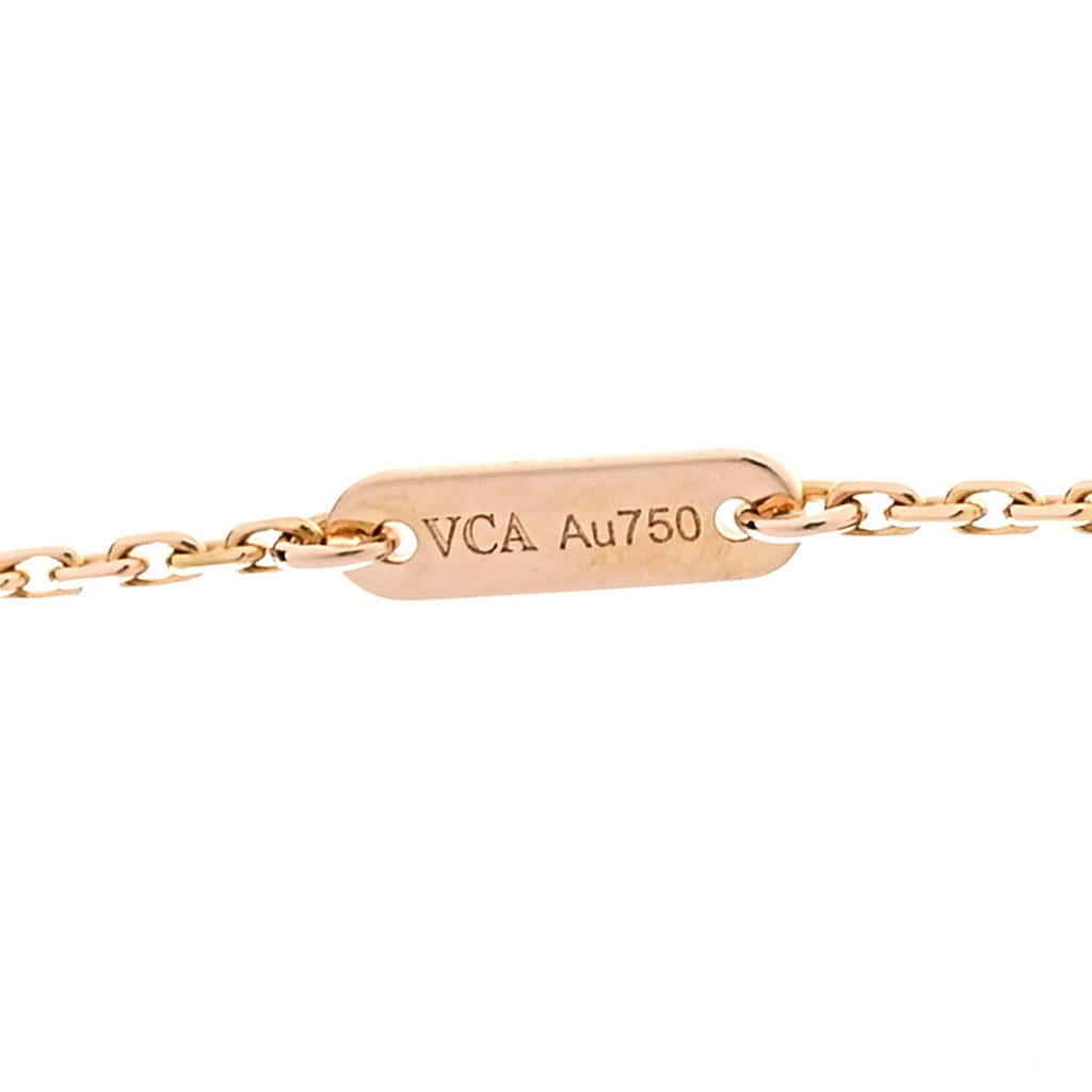 18K Rose Gold Sweet Alhambra Pendant Necklace