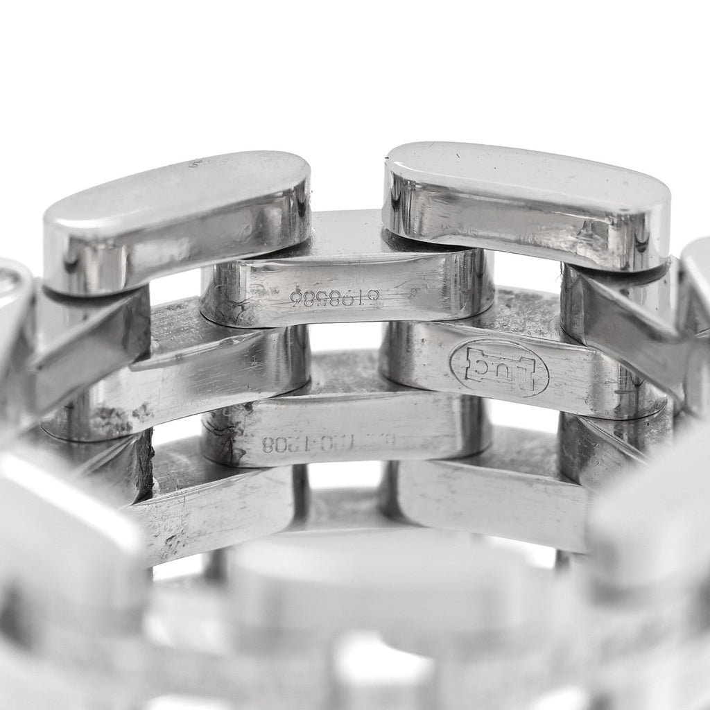 18K White Gold Diamond Les Chaines Ring 50 5.5