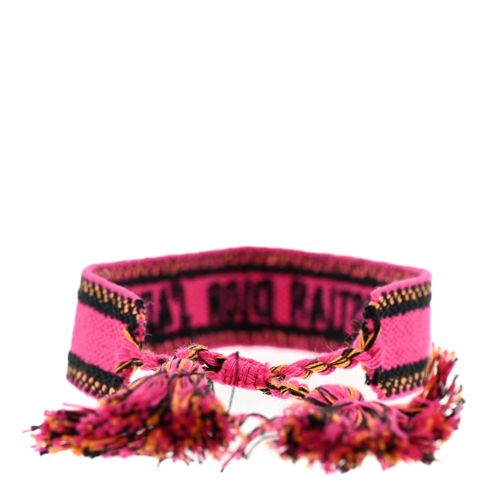 Woven Cotton J'Adior Friendship Bracelet  Pink