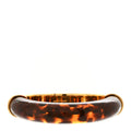 Resin Metal Split Hoop Bangle Bracelet M Gold Havana