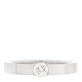18K White Gold Diamond .24ct Date Solitaire Ring 48 4.5