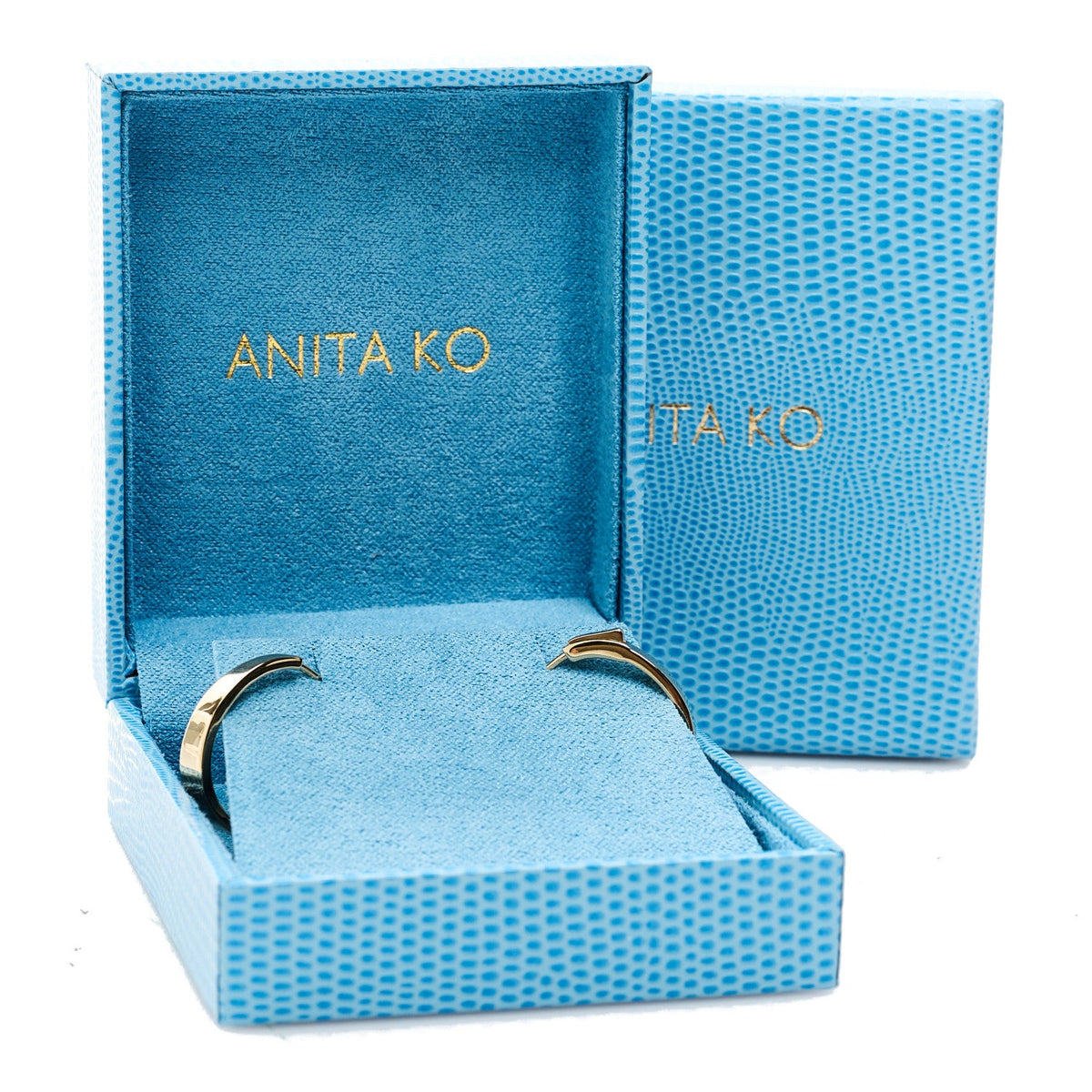 18K Yellow Gold Classic Medium Meryl Hoop Earrings
