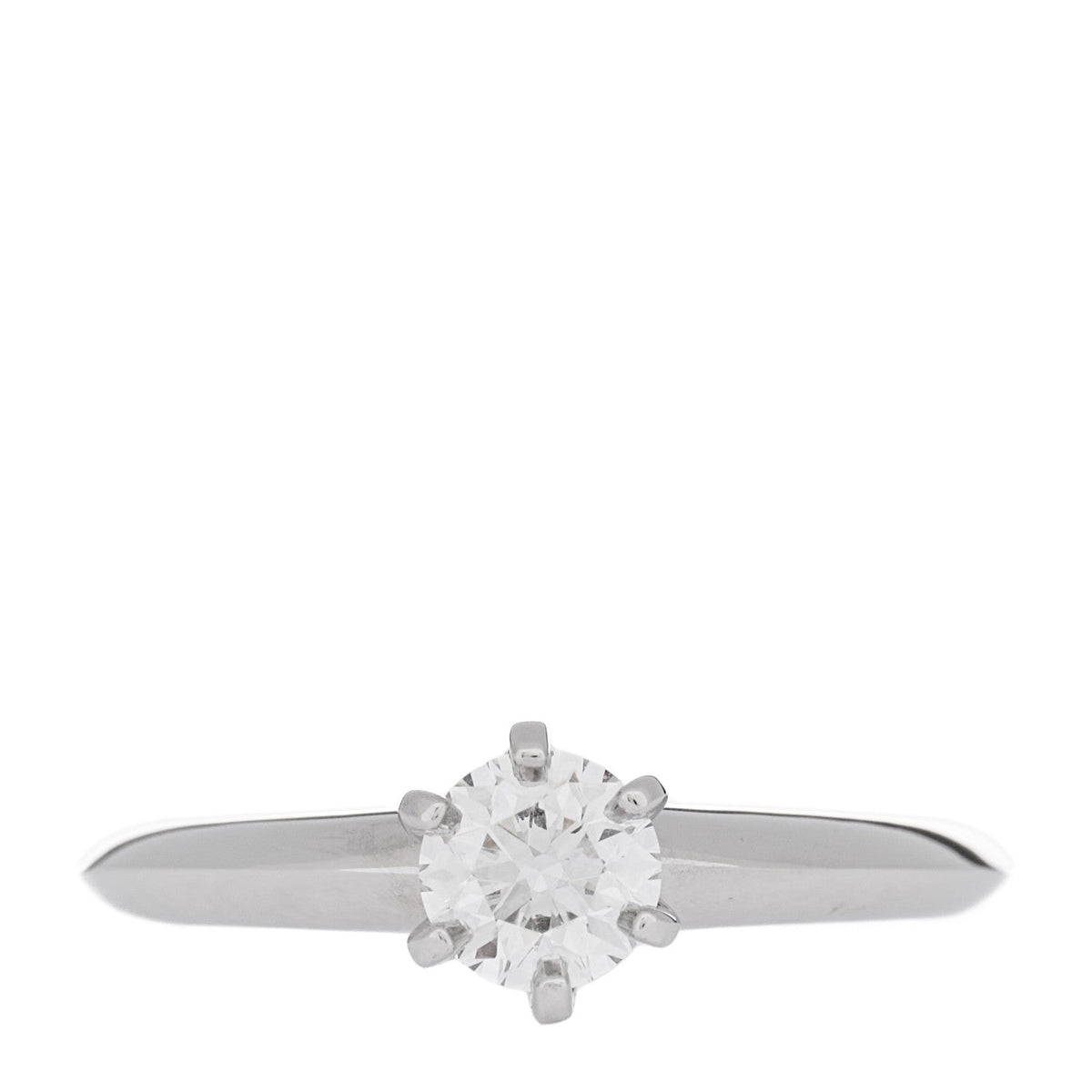 Platinum Diamond .41ct Solitaire Engagement Ring 46 3.75