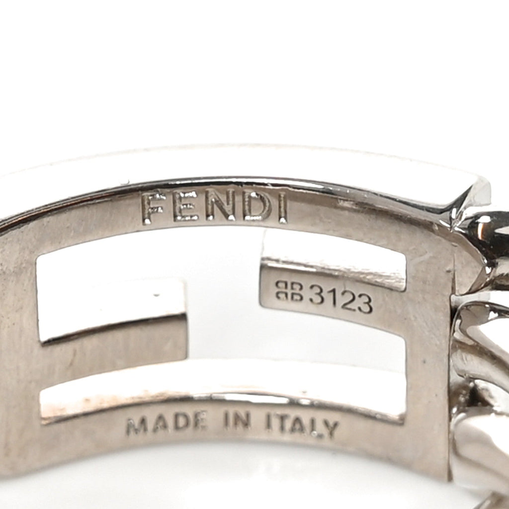 Metal FF Chain Ring S Silver