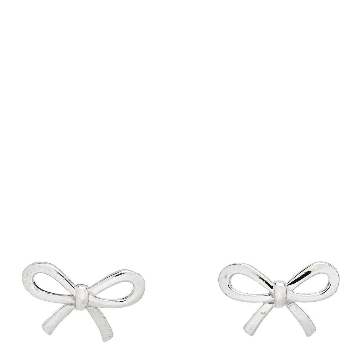 Sterling Silver Bow Earrings
