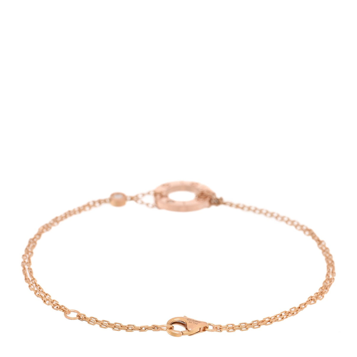 18K Pink Gold Diamond LOVE Bracelet