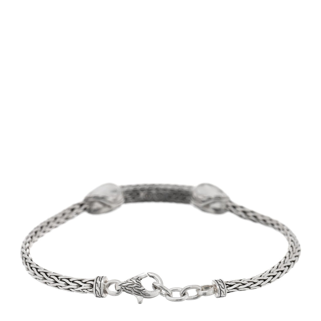Sterling Silver Diamond Asli Classic Chain Link ID Bracelet