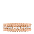 18K Rose Gold Diamond Perlee 1 Row Ring 52 6
