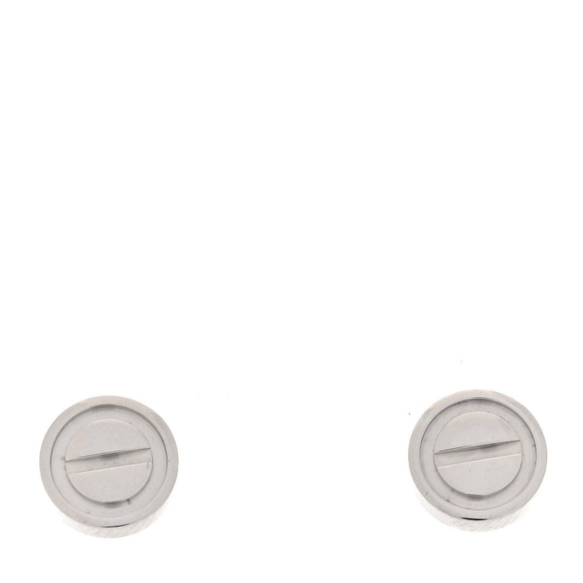 18K White Gold LOVE Earrings