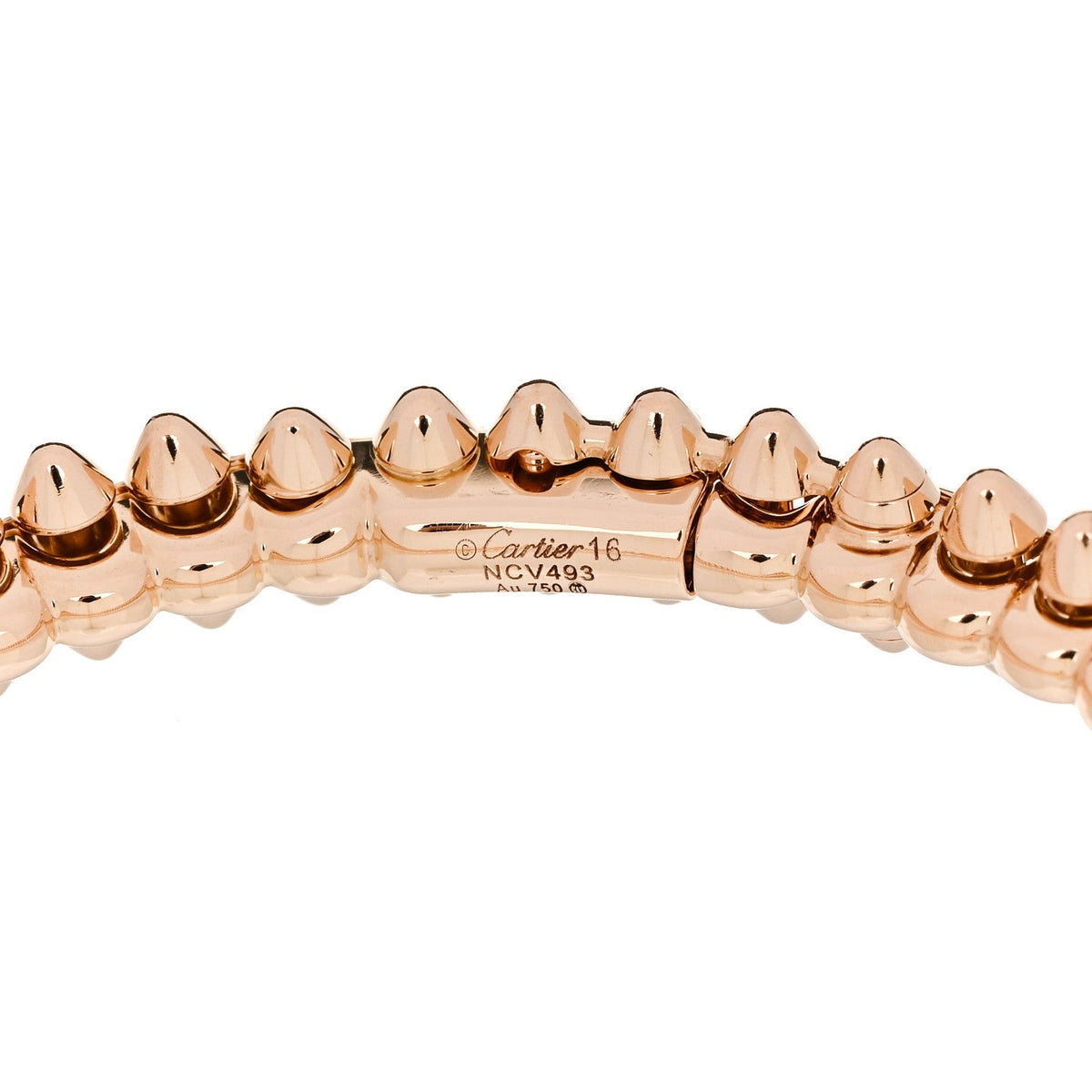 18K Pink Gold Small Clash De Cartier Bracelet 16