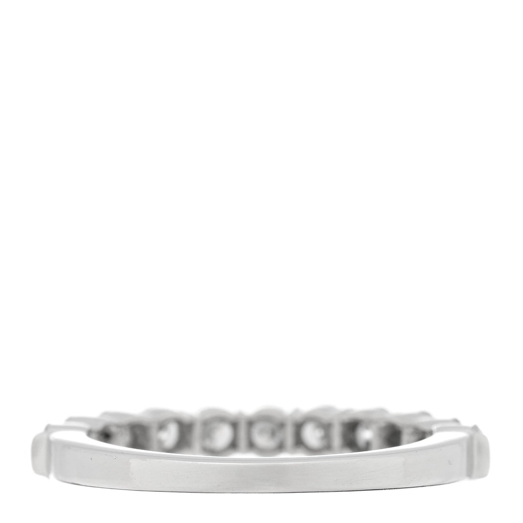 Platinum Diamond .66ctw Half Circle Band Ring 49 4.75