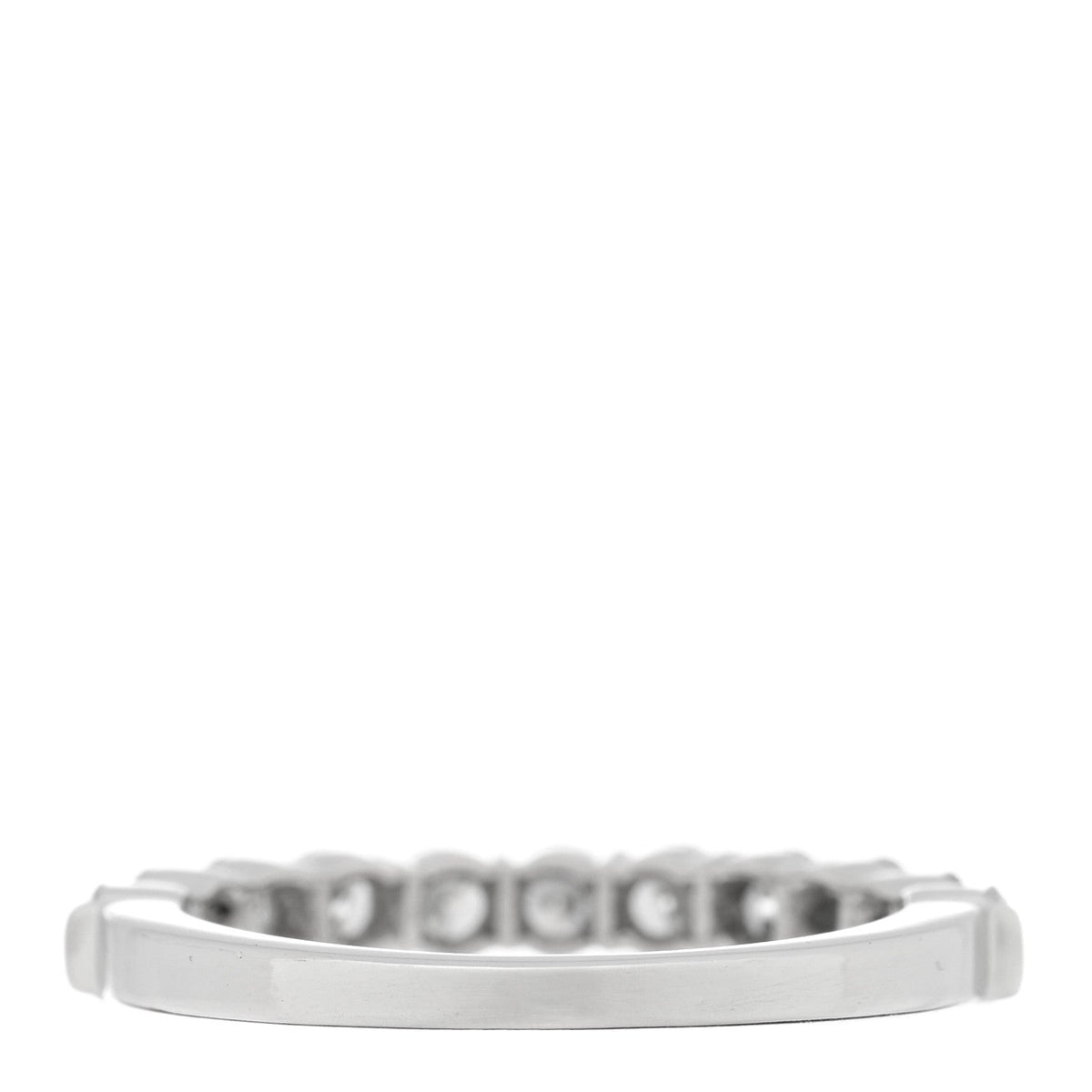 Platinum Diamond .66ctw Half Circle Band Ring 49 4.75