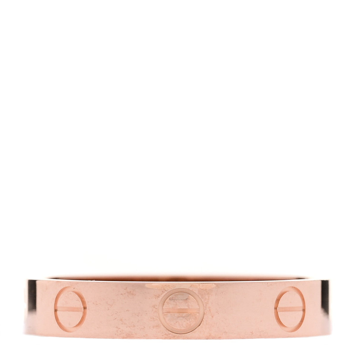 18K Pink Gold 3.5mm LOVE Wedding Band Ring 55 7.25
