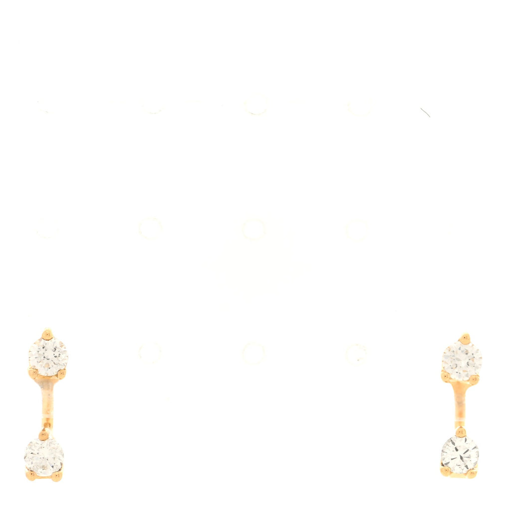 18K Yellow Gold Diamond Orbit Earrings