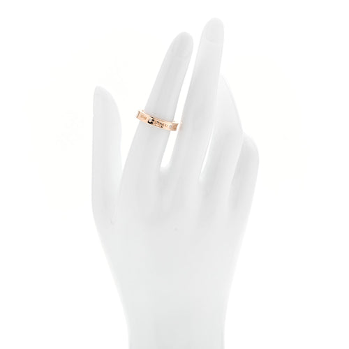 18K Rose Gold Diamond Narrow 1837 Ring 52 6