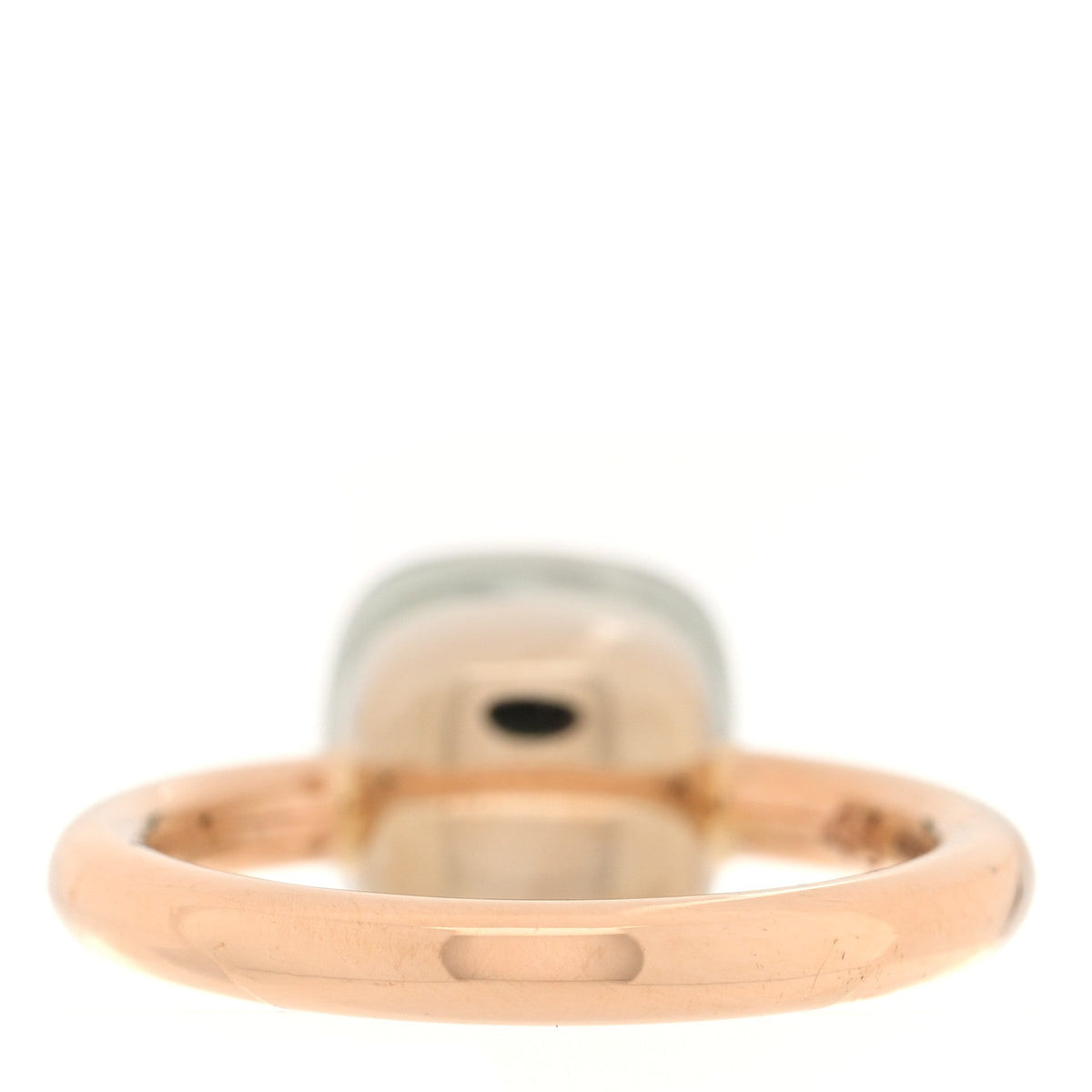 18K Rose White Gold Prasiolite Classic Nudo Ring 45 3.25