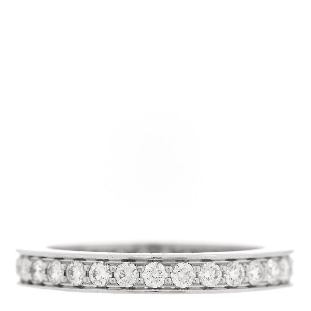 Platinum Diamond .34ctw Ballerine Eternity Band Ring 46 3.75