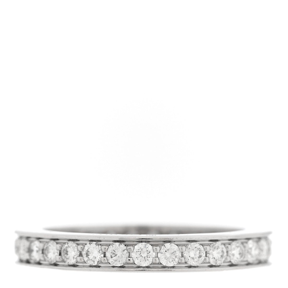 Platinum Diamond .34ctw Ballerine Eternity Band Ring 46 3.75