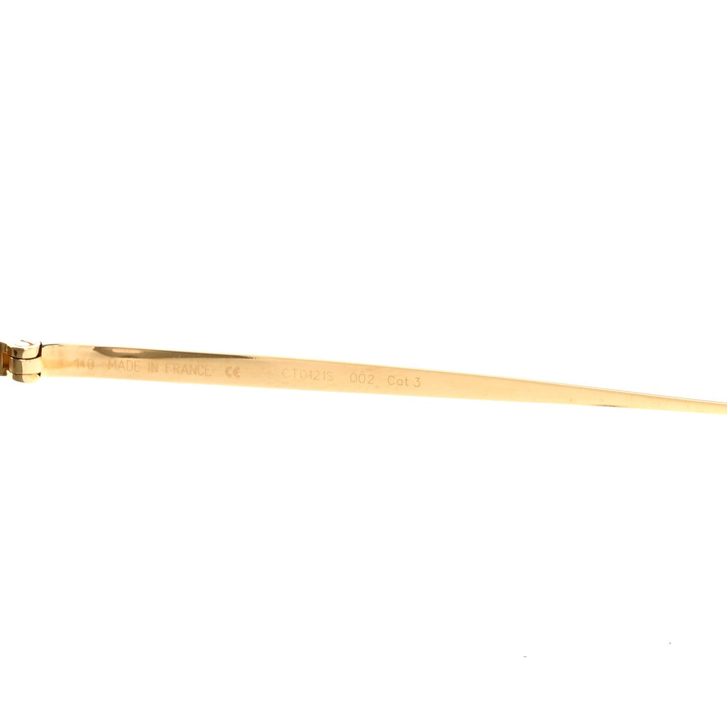 Panthere De Cartier Sunglasses CT0121S  Gold