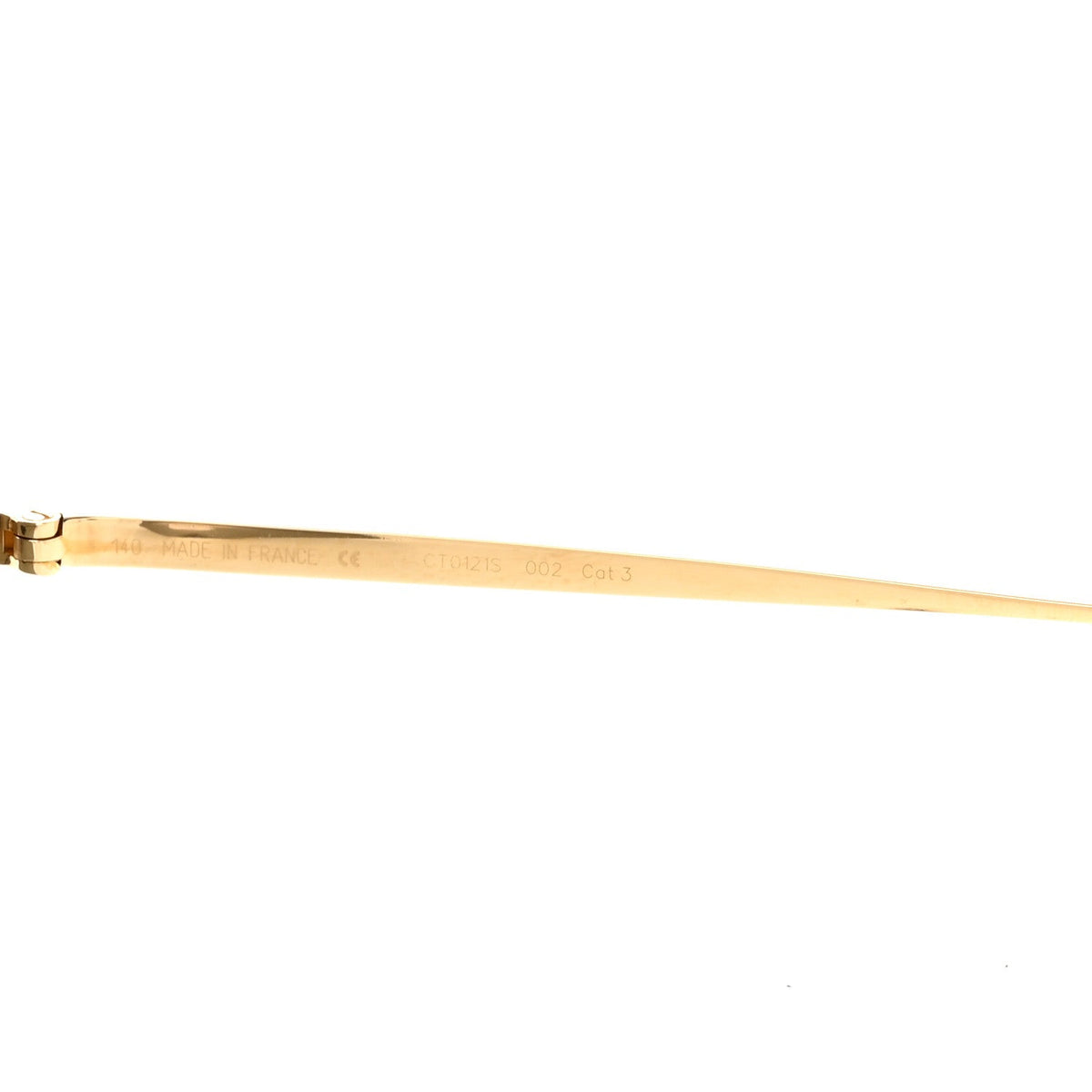 Panthere De Cartier Sunglasses CT0121S  Gold