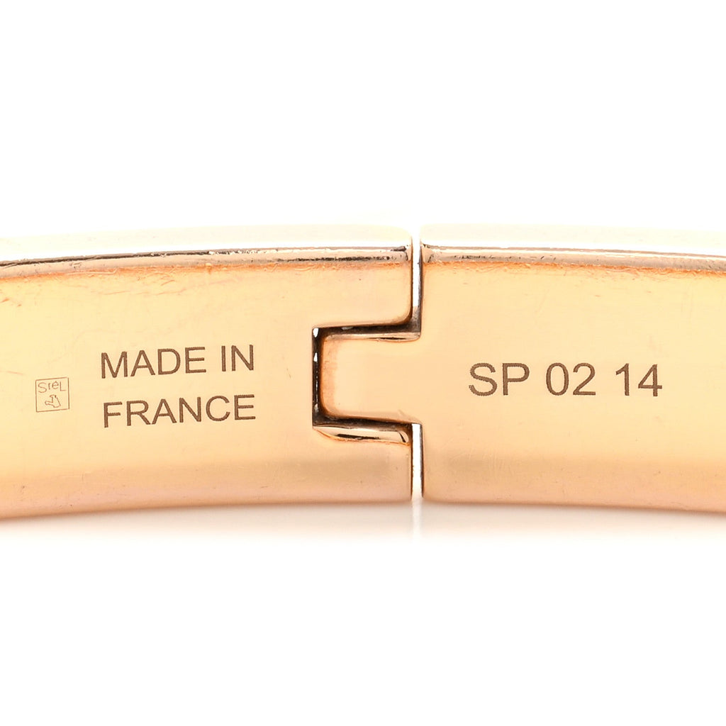 Enamel Mini Clic Kelly Bracelet PM Black