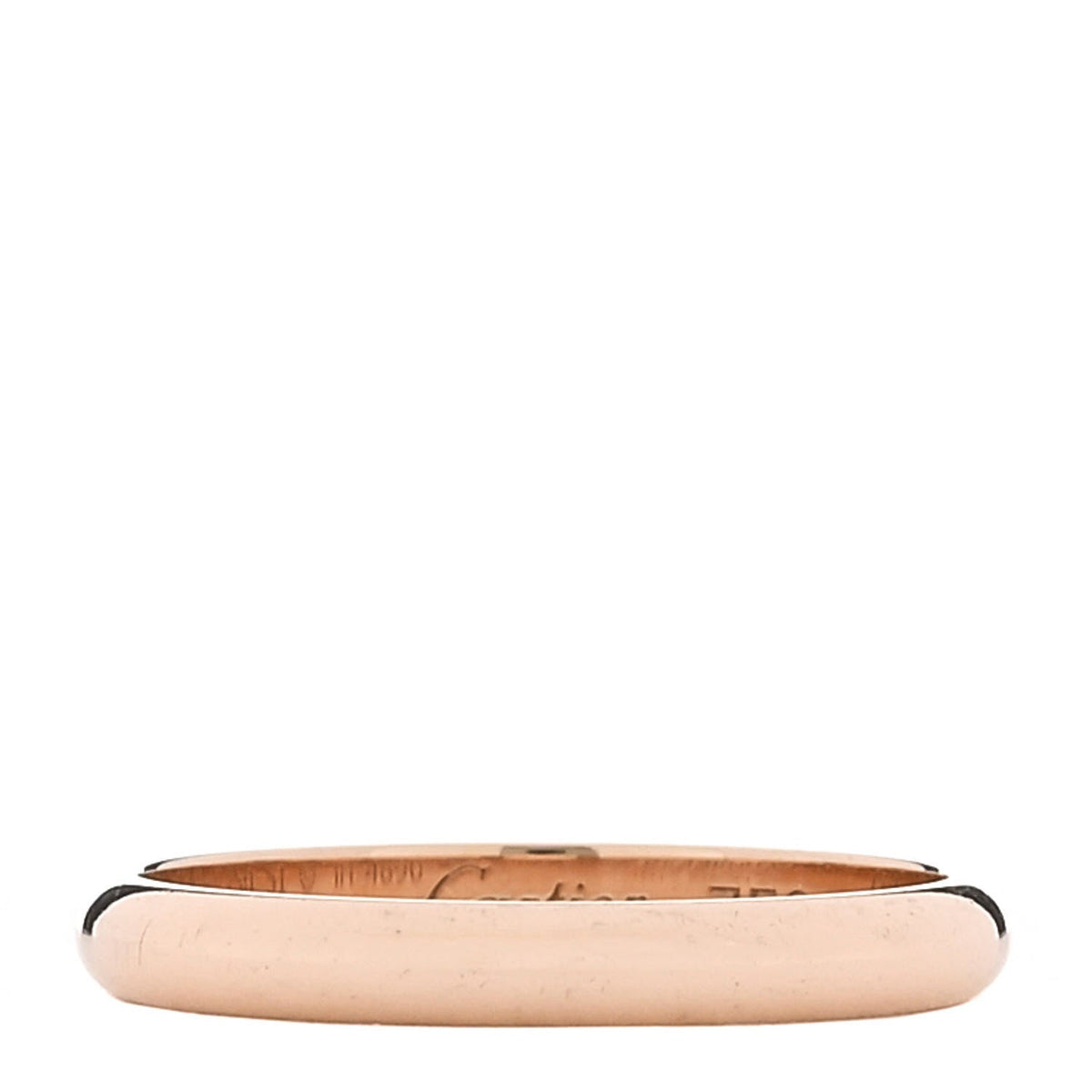 18K Pink Gold 2.5mm 1895 Wedding Band Ring 51 5.75