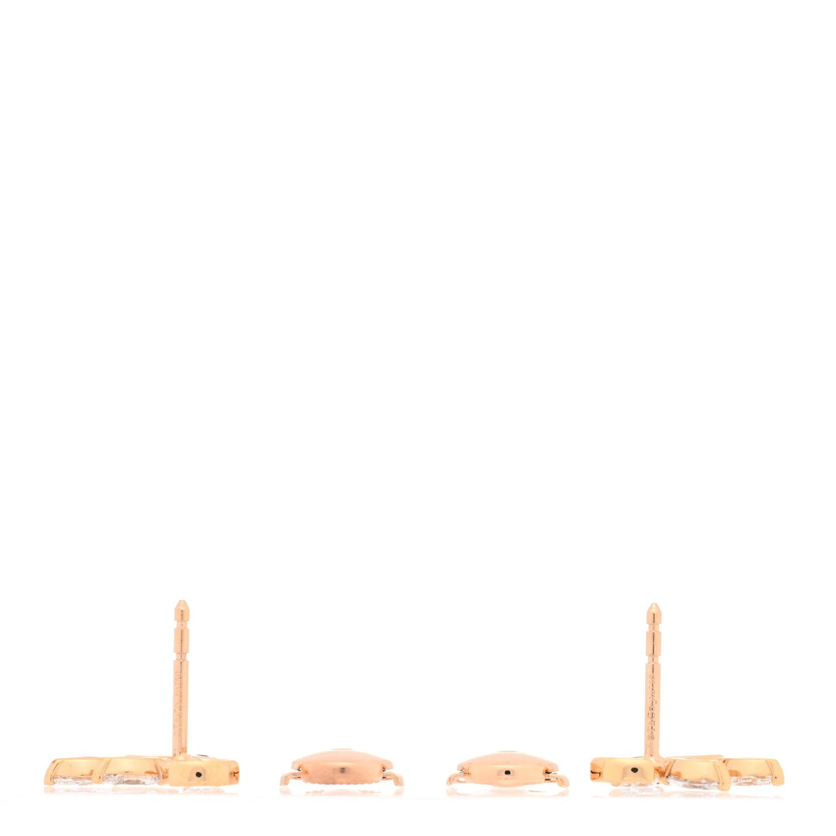 18K Rose Gold Diamond Small Victoria Vine Earrings