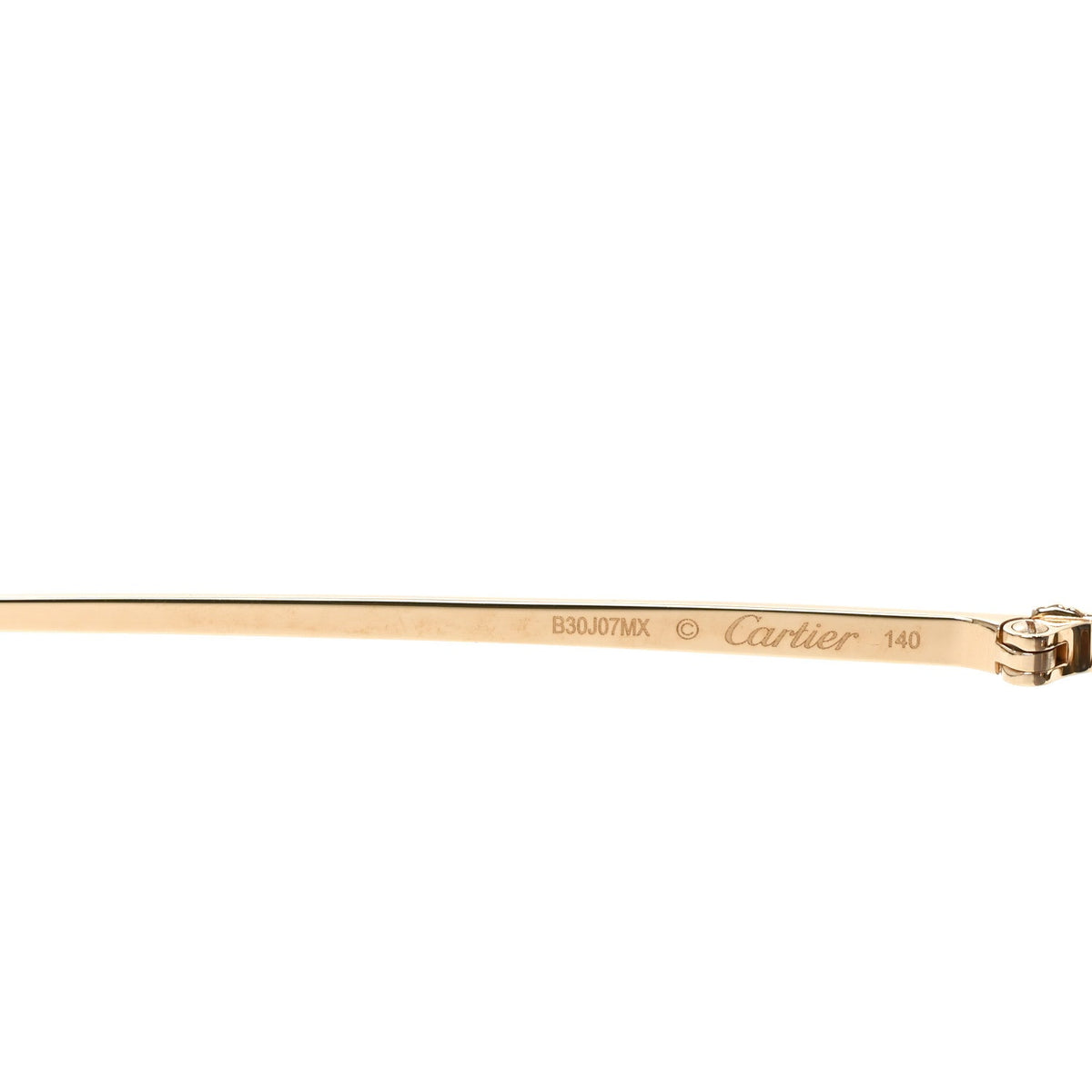 Metal Classic C Rimless Sunglasses CT0550S Gold