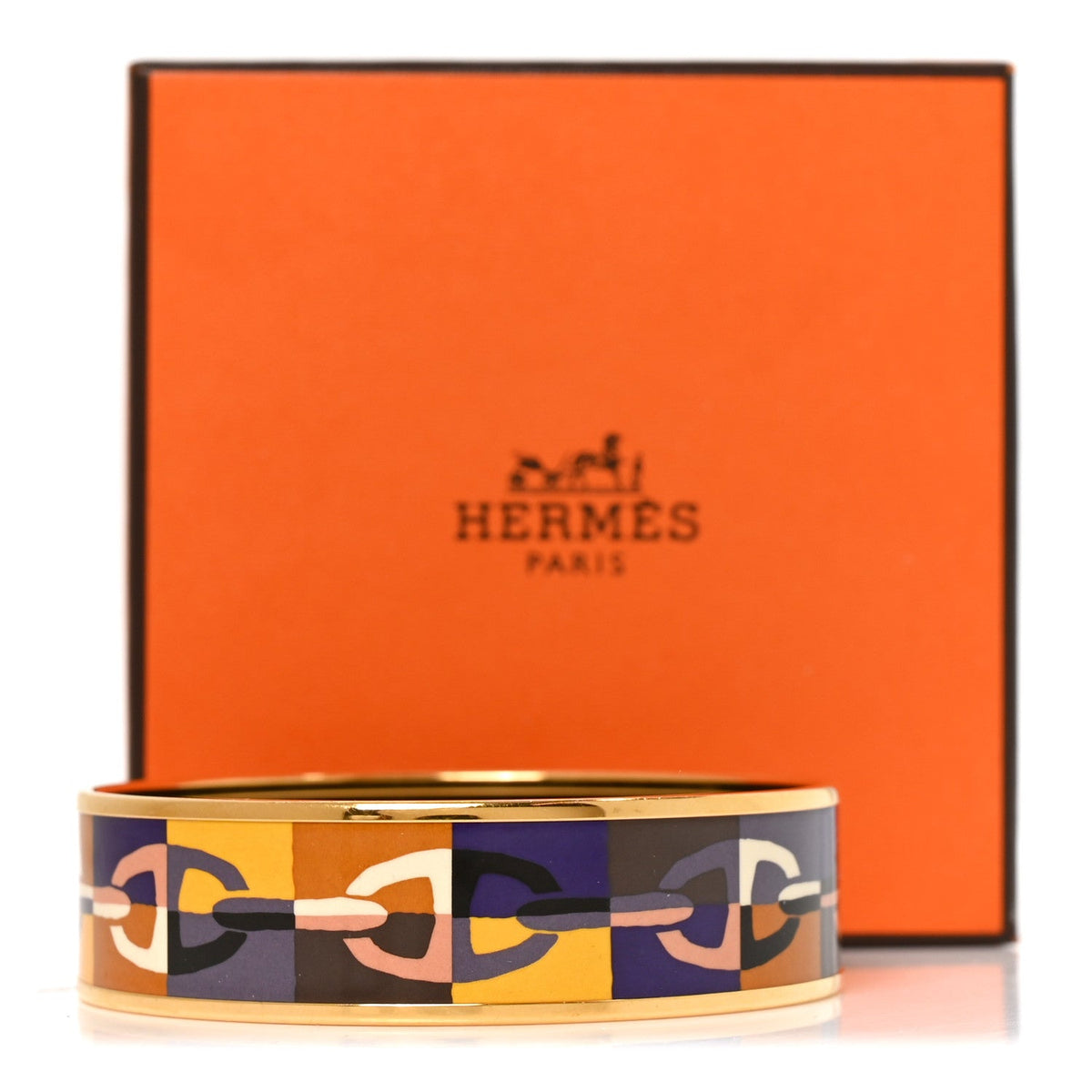 Enamel Printed Optique Chaine D'Ancre Wide Bracelet 65