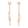 18K Rose Gold TPM Chaine D'Ancre Punk Earrings