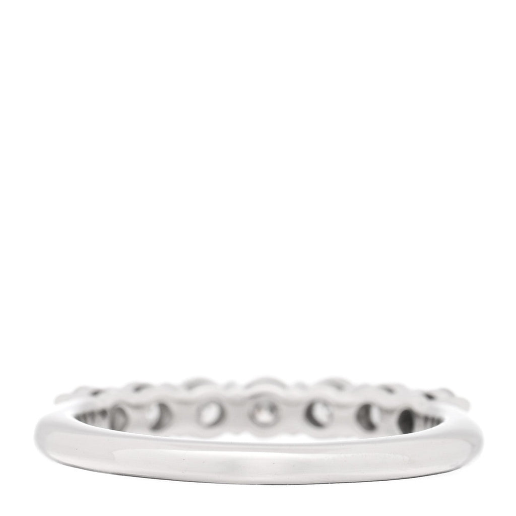 Platinum Diamond 3mm Tiffany Forever Half Circle Band Ring 49 5