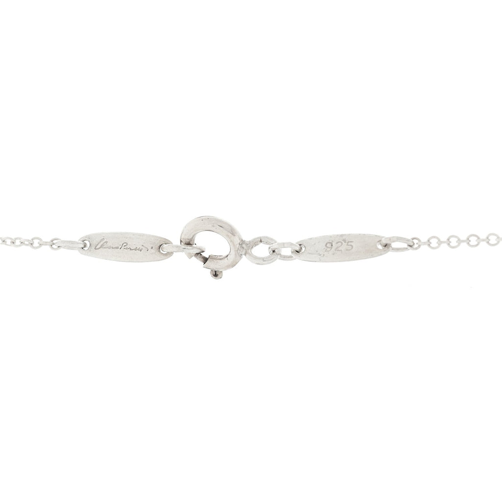 Sterling Silver 12mm Elsa Peretti Teardrop Pendant Necklace