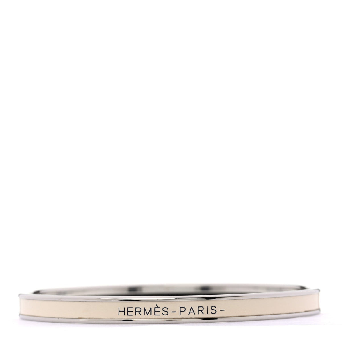 Enamel Printed Extra Narrow Uni Bracelet 65 Creme