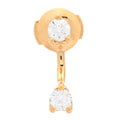 18K Yellow Gold Diamond Orbit Earring