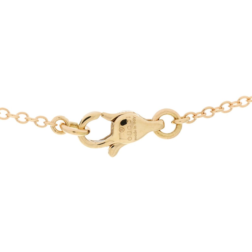 18K Yellow Gold Interlocking Pendant Necklace