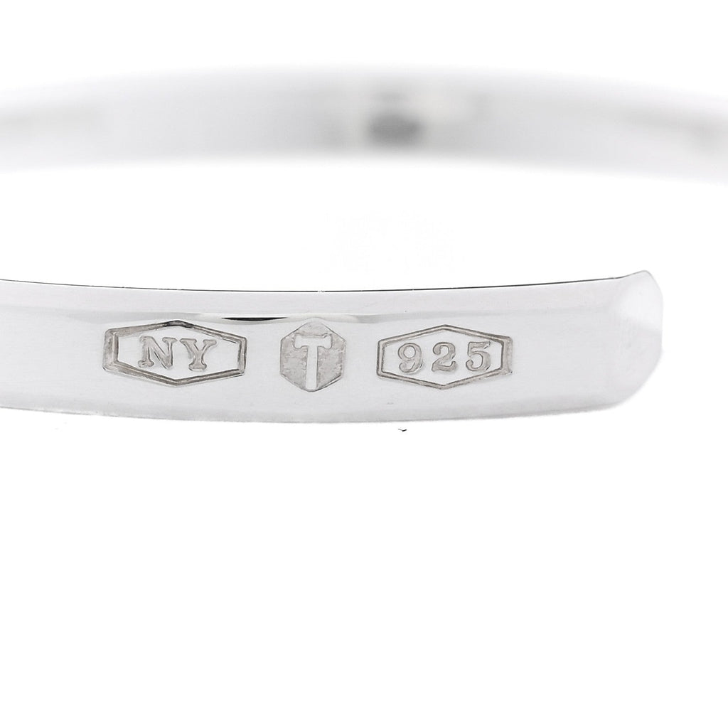 Sterling Silver Narrow Makers Cuff Bracelet